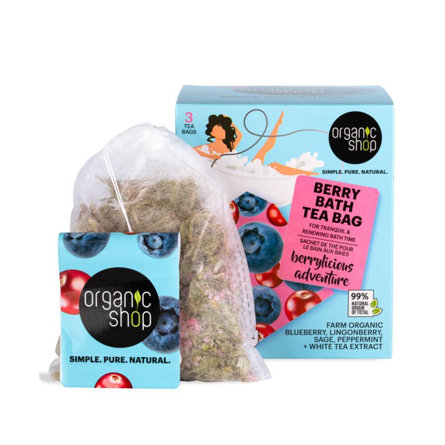 Organic Shop Berry Bath Tea Bag - Berrylicious Adventure 3 Stuks