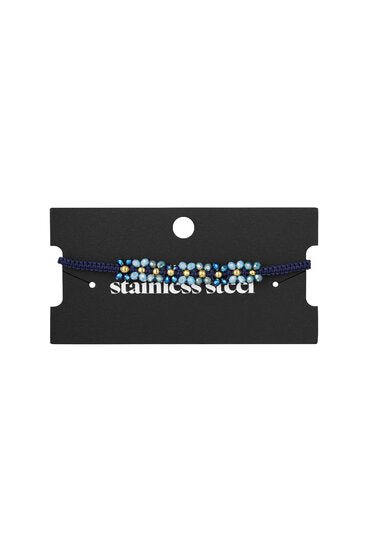Armband daisy - Zwart/grijs - Medase