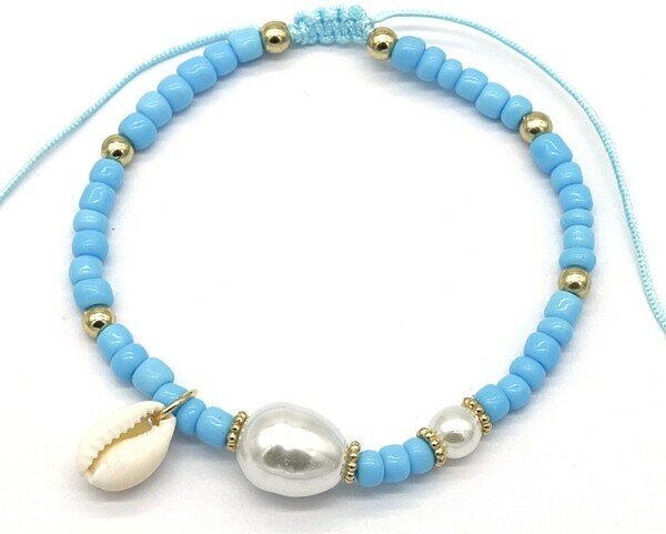 Armband shelly - Blauw - Medase