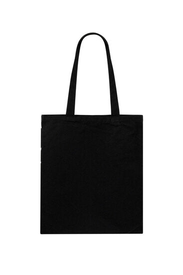 Canvas shopper hearts - black - Medase