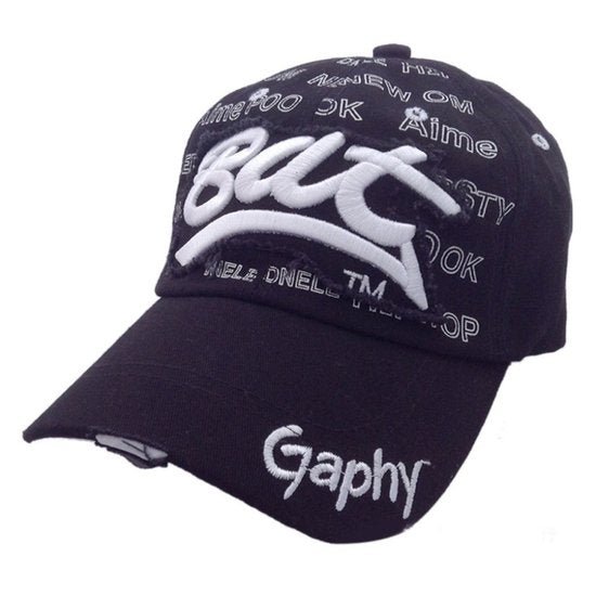 Cap / pet Zwart met wit - Medase