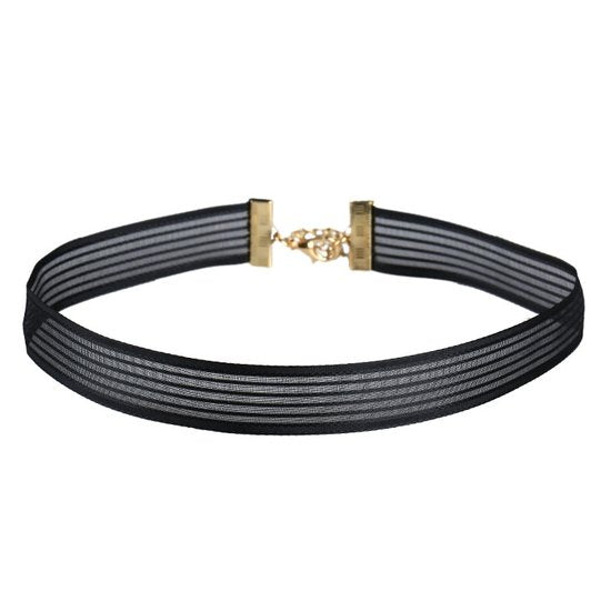 Choker organza met een streepje - Diverse kleuren - Medase