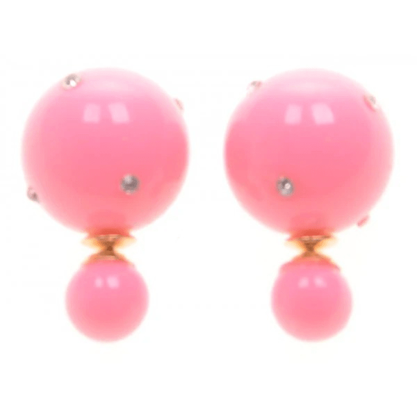 Double dots roze met strass - Medase