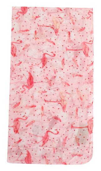 Dunne sjaal flamingo - Roze - Medase
