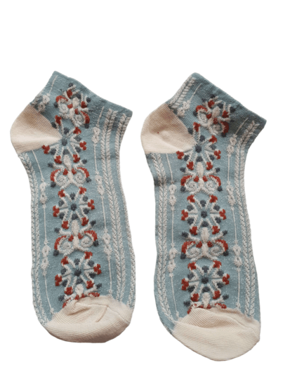 Enkel sokken brenda - Licht blauw/wit - Medase
