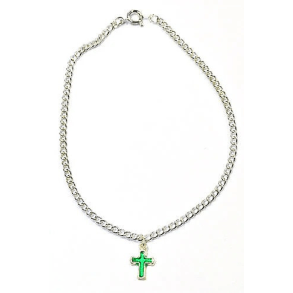 Enkelbandje kruis - Groen - Medase