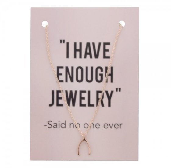 Giftcard met ketting - Wishbone - Medase