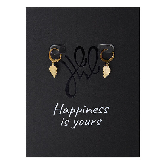Giftcard Stainless steel oorbellen - Girls girls girls - Goud - Medase