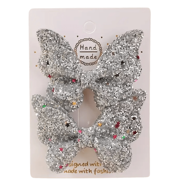 Glitter Vlinder Haarspeldjes - Div kleuren - Set van 2 Stuks - Medase