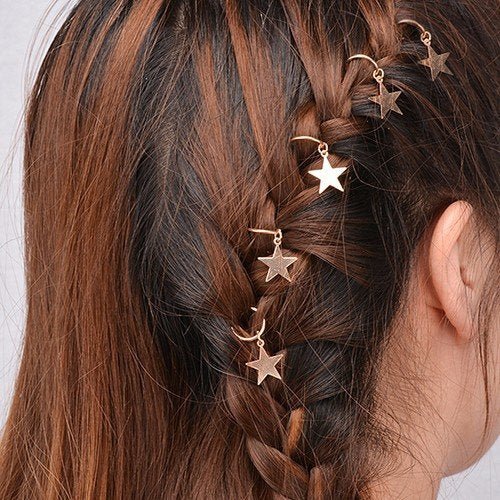 Haar Piercings ster goud - Medase