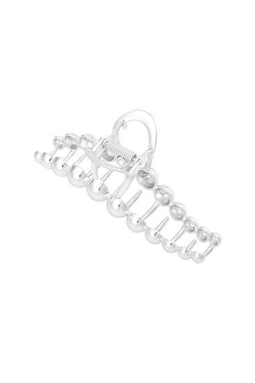 Haarklem zilveren bolletjes - Zilver - Medase