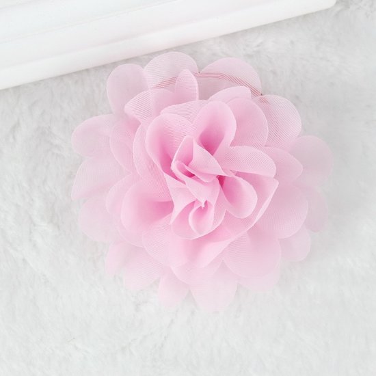 Haarspeldje organza bloem - Roze - Medase