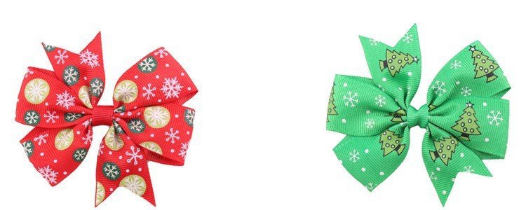 Haarspeldjes met kerst strik - Medase