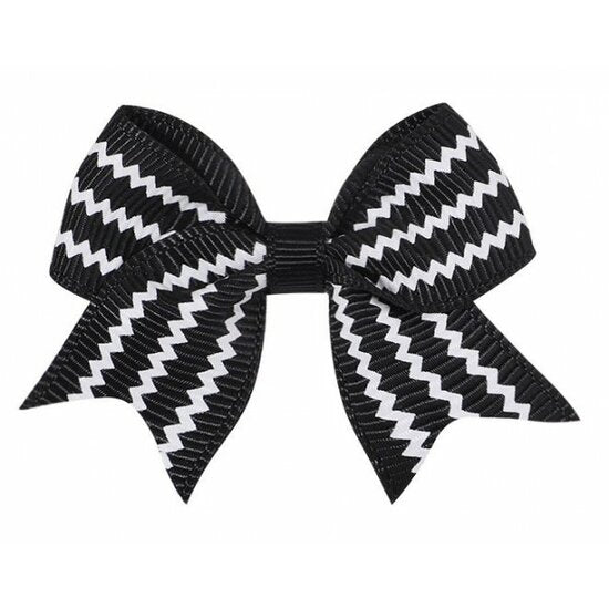 Haarstrikje zwart/wit chevron - Medase