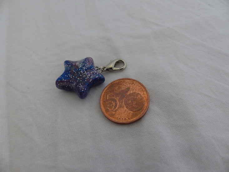 Handmade galaxy ster bedel - Medase