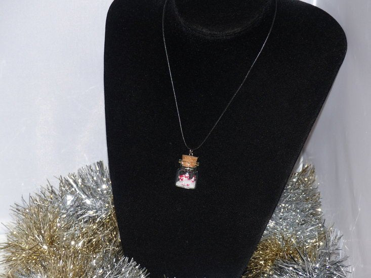 Handmade ketting - Candy cane jar - Medase