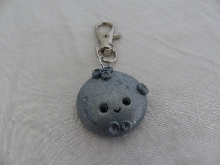 Handmade moon sleutelhanger - zilverkleurig - Medase