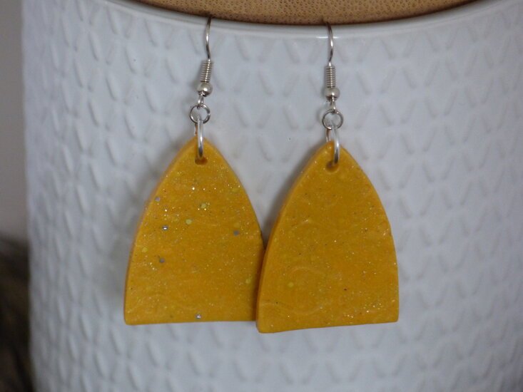 Handmade oorbellen - Sparkling buttercup - Medase