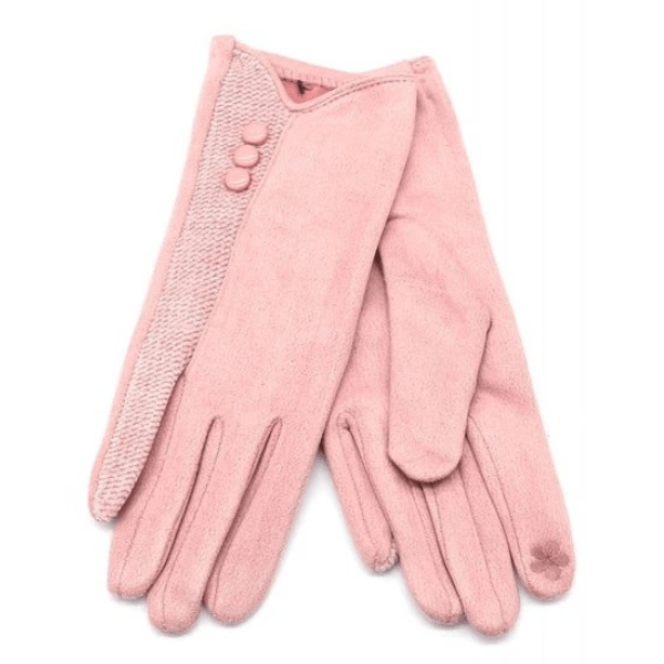 Handschoenen button - Roze - Medase