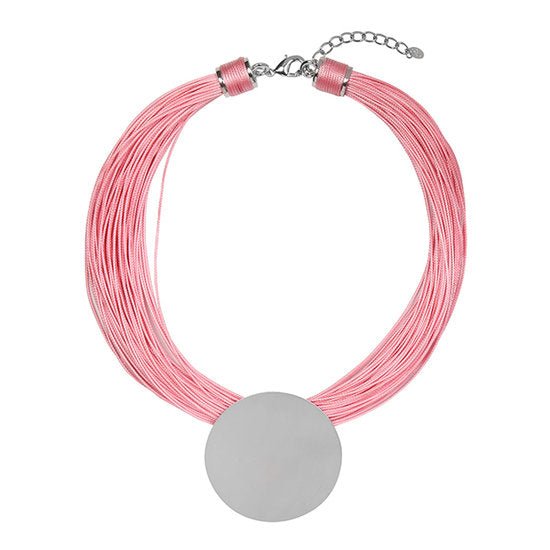 Ketting Big Circle - Roze - Medase