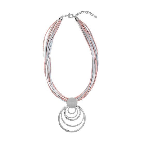 Ketting 'Circles' - Zilver - Medase