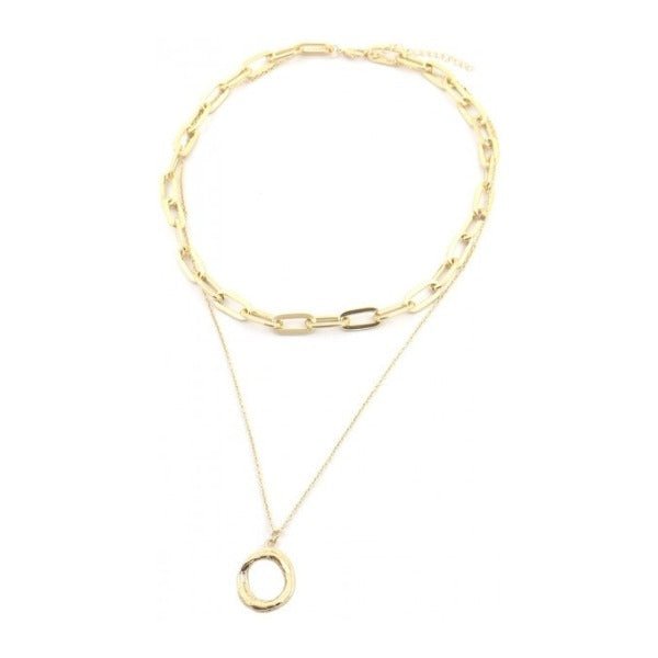 Ketting dubble chain - Goud - Medase