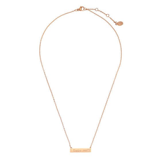 Ketting i love you mom - Rose gold - Medase