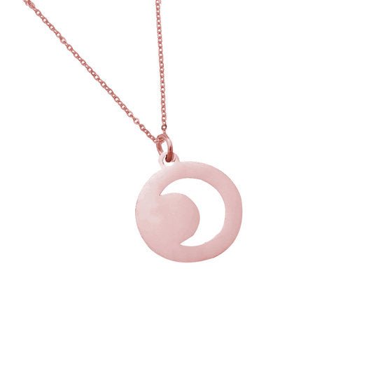 Ketting moon stainless steel - Goud - Medase