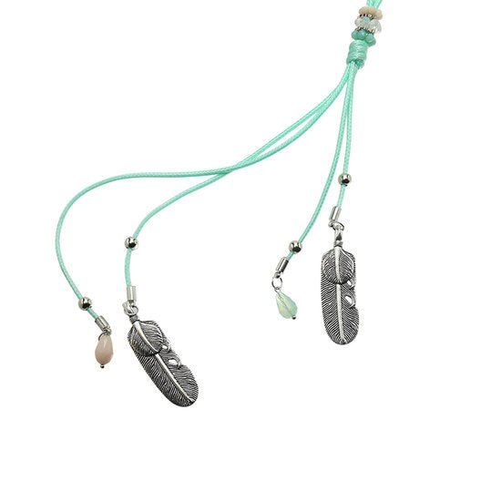 Ketting mystical leafs - Mint Groen - Medase