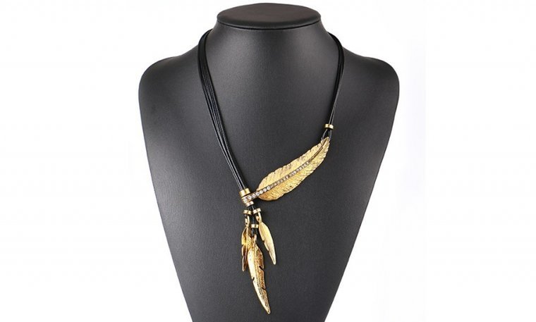Ketting veer - zwart/goud - Medase