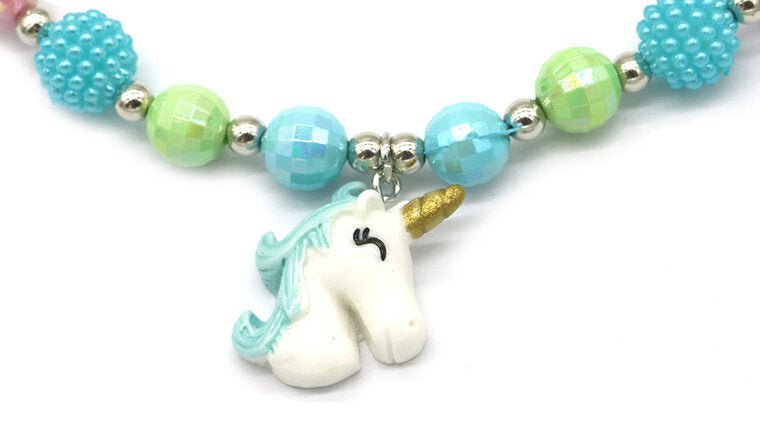 Kinderketting eenhoorn - blauw - Medase