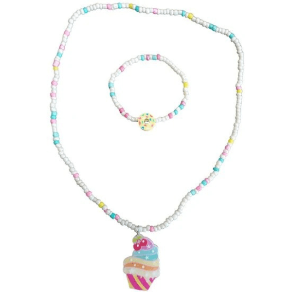 Kindersieraden set icecream wit - Medase