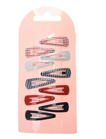 Klik klak speldjes mini 10 stuks - Rood/wit/blauw - Medase