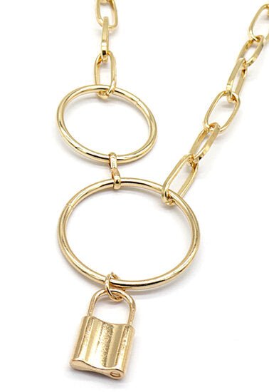 Metalen riem Lock - Goud - Medase
