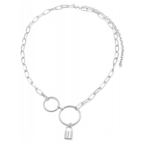 Metalen riem Lock - Zilver - Medase