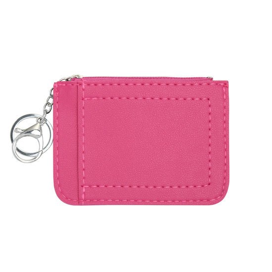 Mini portemonnee snake skin met sleutelring - Roze - Medase