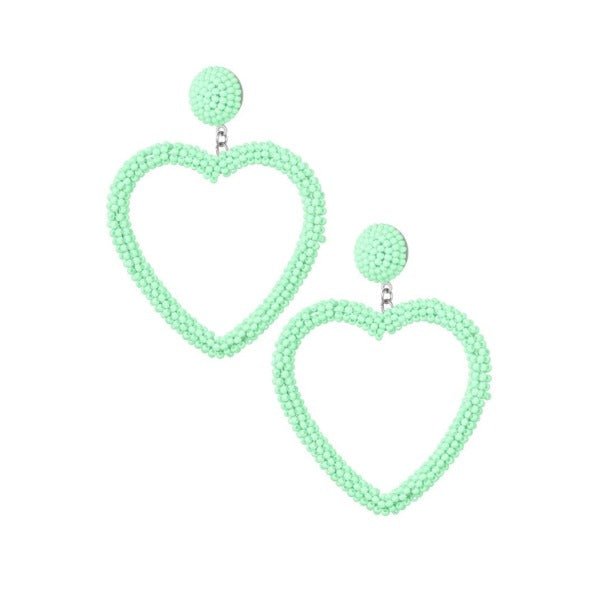 Oorbellen candy heart - Groen - Medase