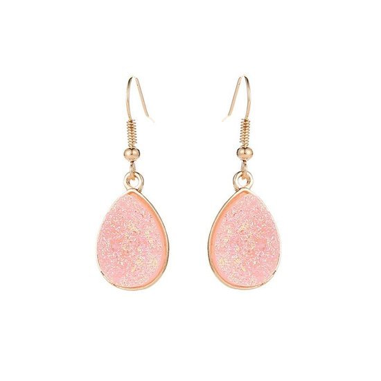 Oorbellen Goud/Roze - Medase