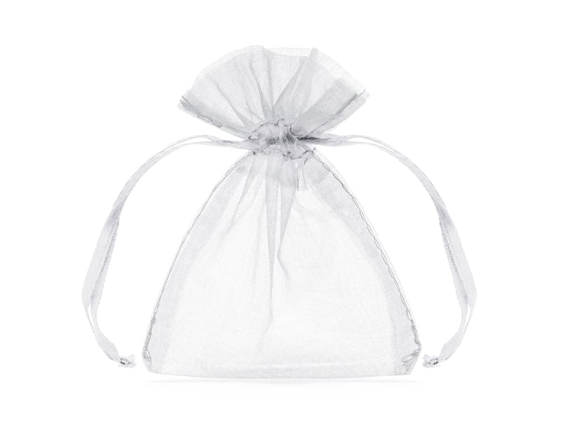 Organza Zakje Wit – 9 x 12 cm – Per Stuk - Medase