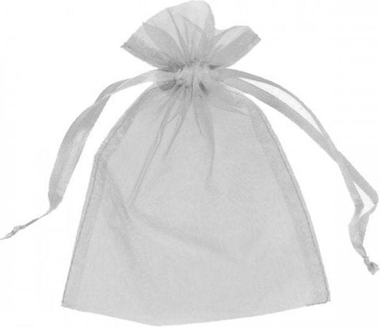 Organza Zakjes 9x15 cm – Blauw, Paars, Rood of Grijs - Medase