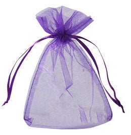 Organza Zakjes 9x15 cm – Blauw, Paars, Rood of Grijs - Medase