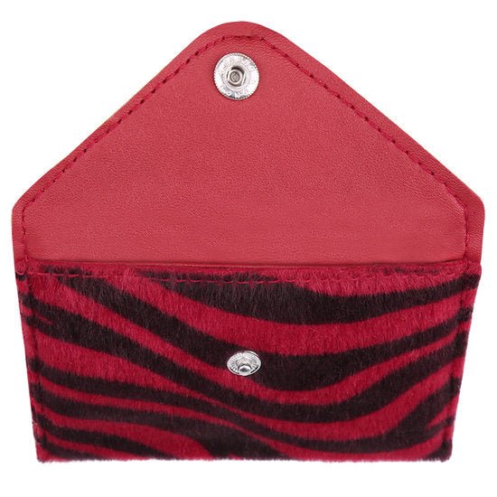 Pasjes portemonnee zebra - Rood - Medase