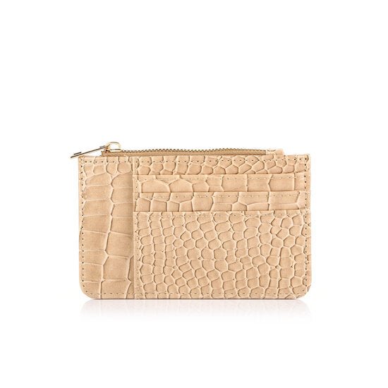 Pasjeshouder croco - Beige - Medase
