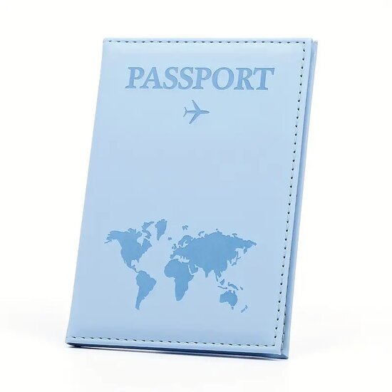 Paspoort hoesje basic - Blauw - Medase