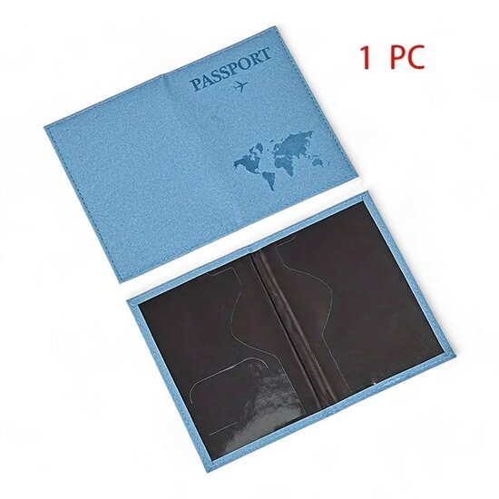 Paspoort hoesje basic - Blauw - Medase