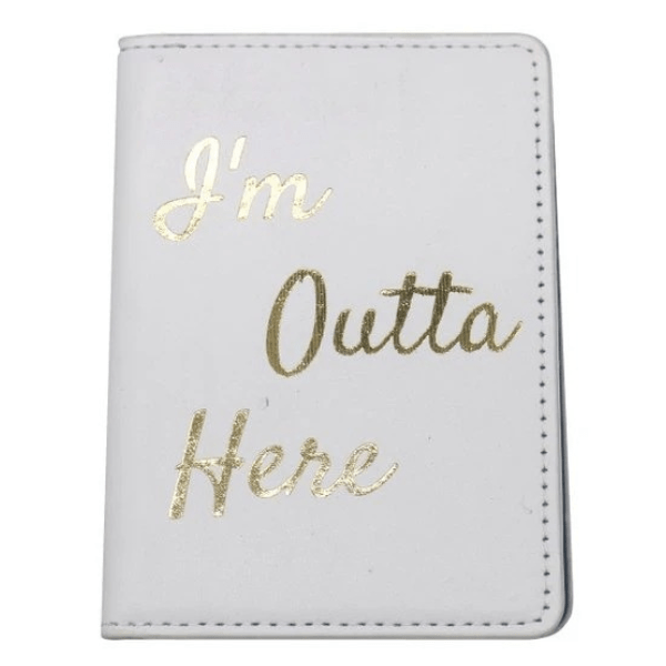 Paspoort hoesje outta here - Wit - Medase