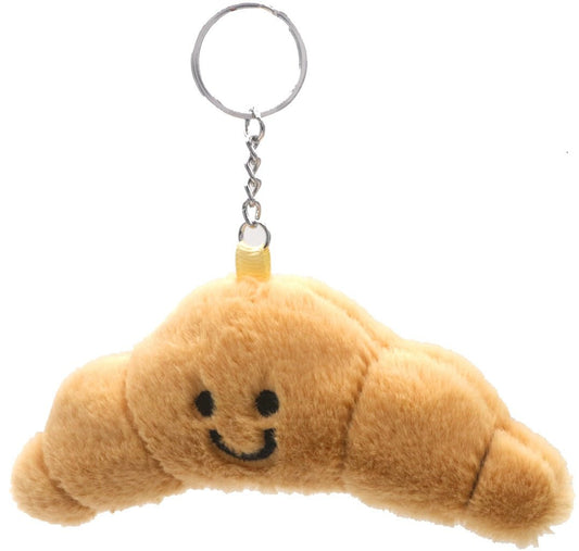 Pluche Croissant Sleutelhanger - Grappige Tashanger 13cm - Medase