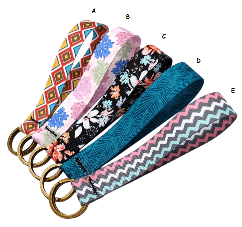 Polsbandje Sleutelhanger - Wrist Keychain 15cm Diverse Designs - Medase