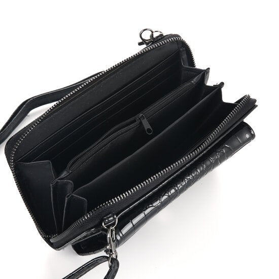 Portemonnee/clutch snake - Blauw - Medase