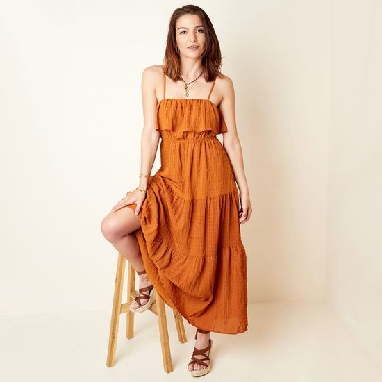 Purple boho dress - Maat L - Medase